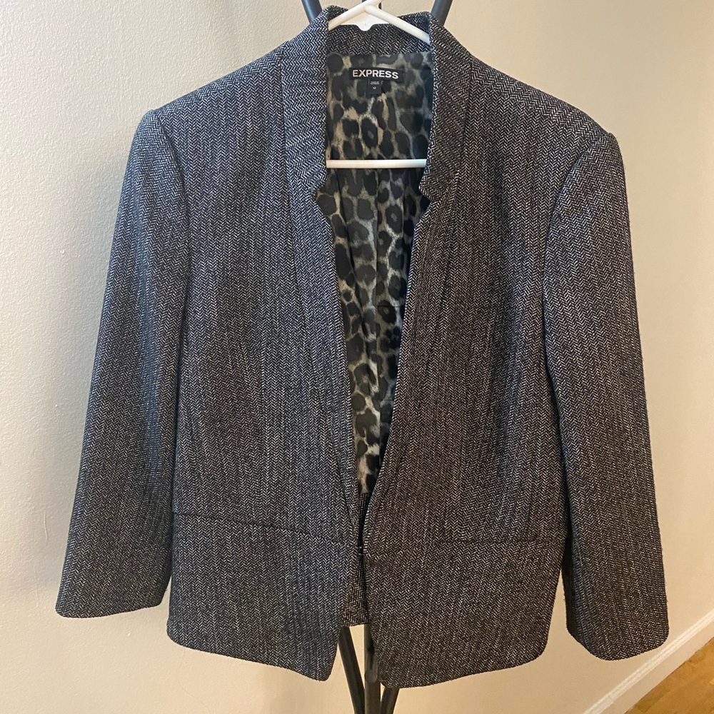 Express - Salt & Pepper Blazer